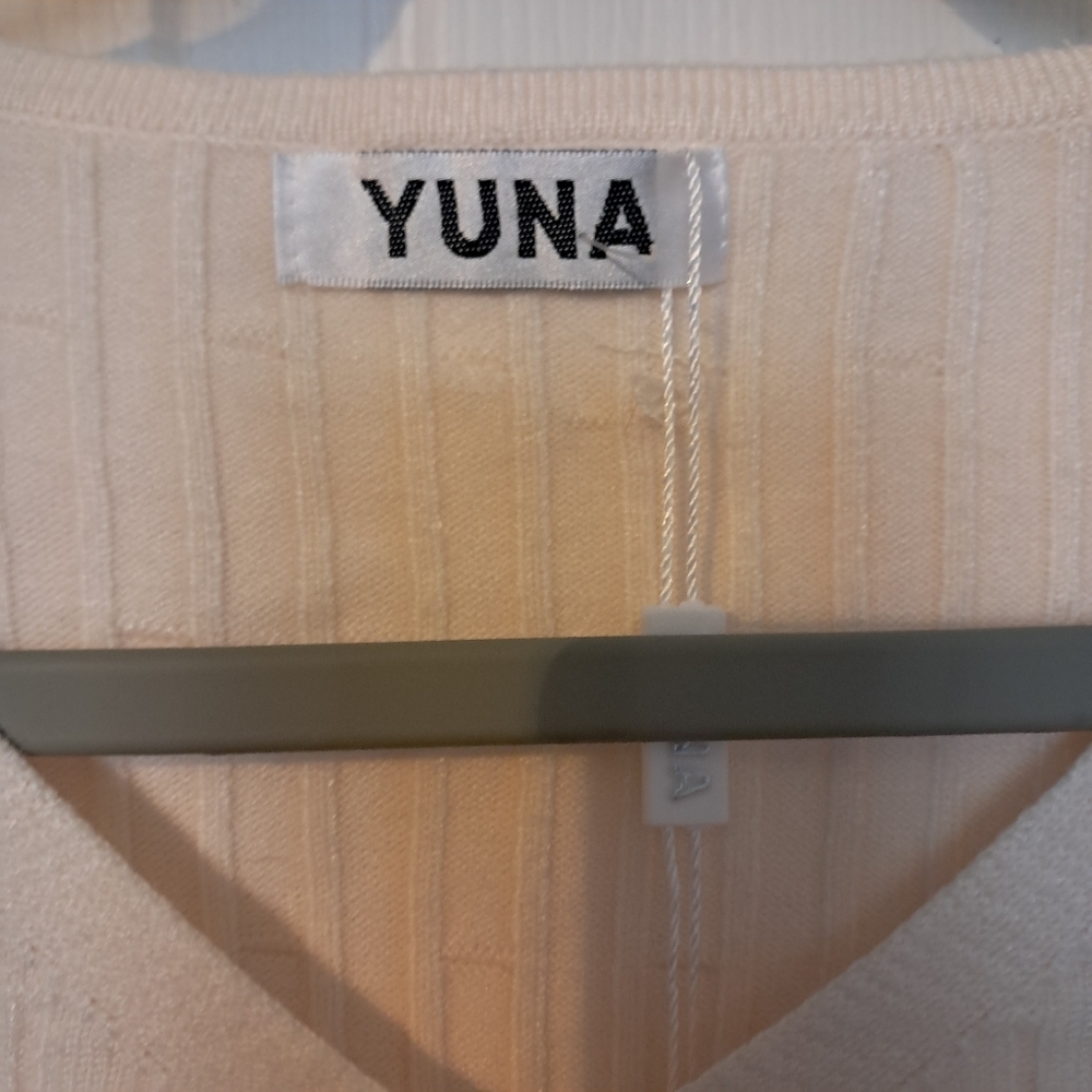 Yuna Cream Sweater with Pearl Button Detail - Picture 3 of 9
